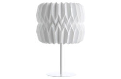 Habitat - Kura White Paper and Metal - Table Lamp
